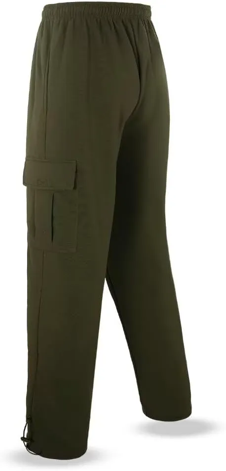 AKsit Mens Fashion Fleece Running Sweatpants Big Size Wild Cargo Pant