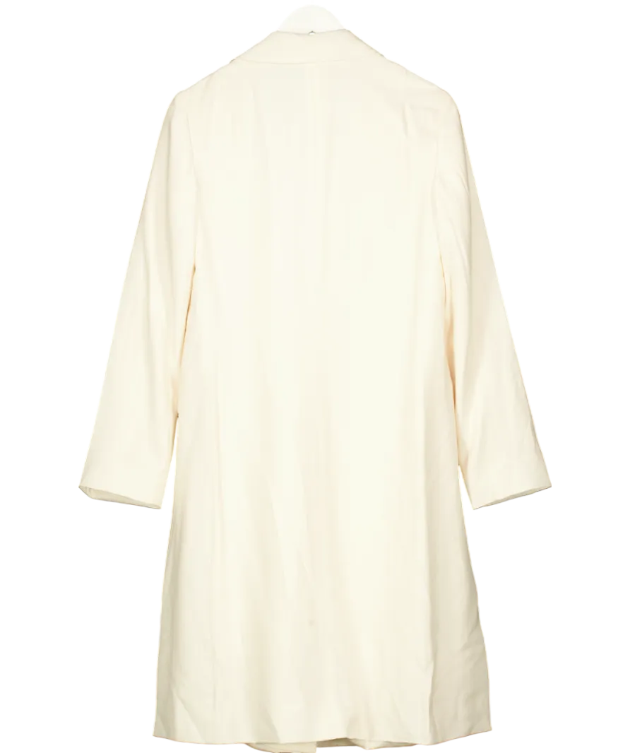 AllSaints White Aleida Duster Coat UK 6