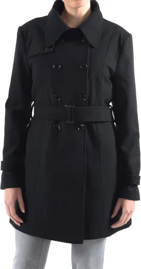 Alpine Swiss Keira Womens Wool Double Breasted Belted Trench Coat
