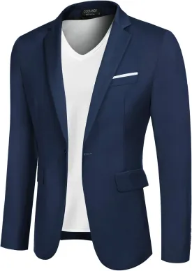 COOFANDY Mens Blazer Sport Coats Casual Slim Fit Suit Jacket Business One Button Blazers