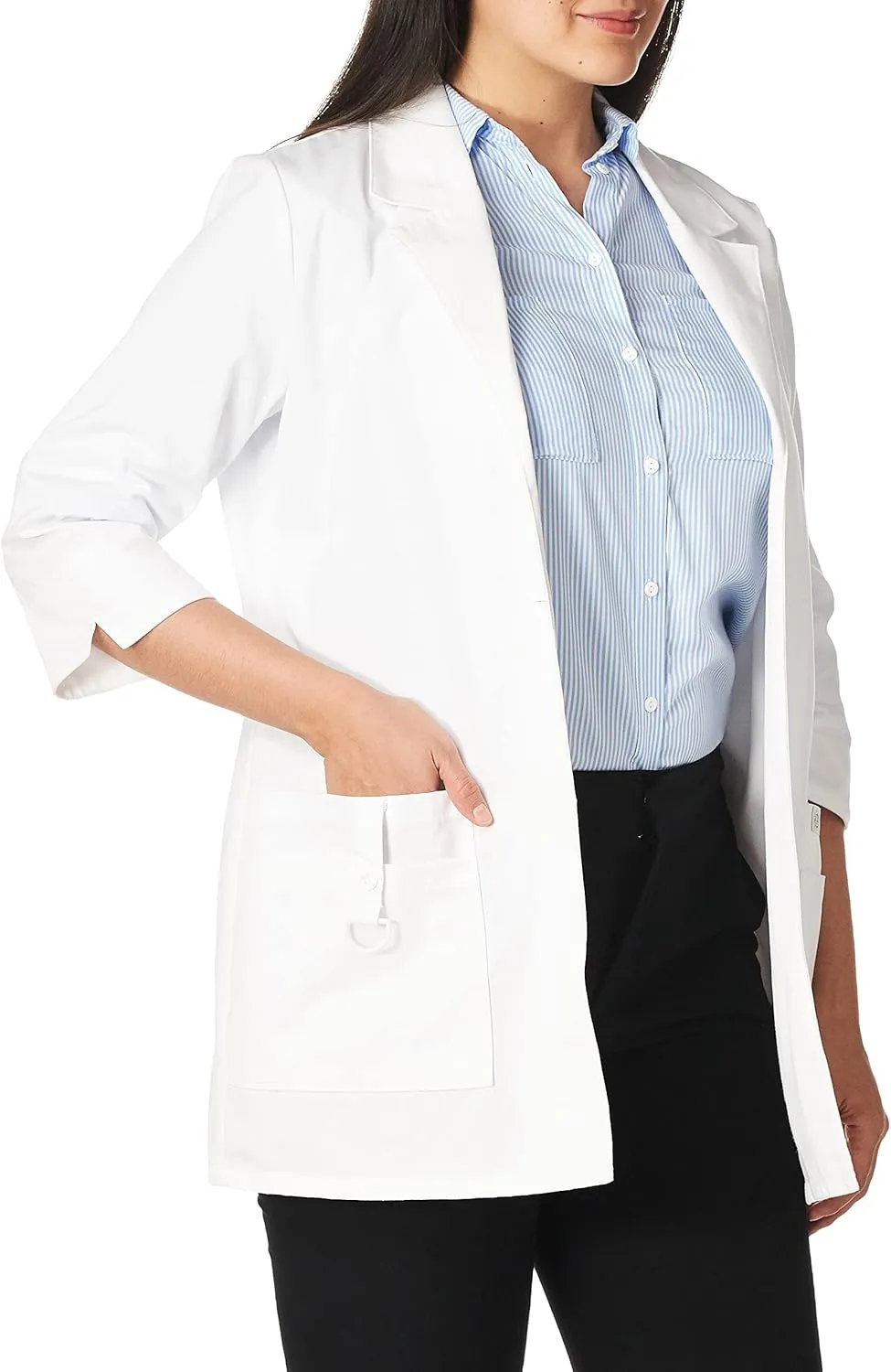 Dickies Contemporary Fit Women's 3/4 Sleeve 30" Twill Lab Coat 82402