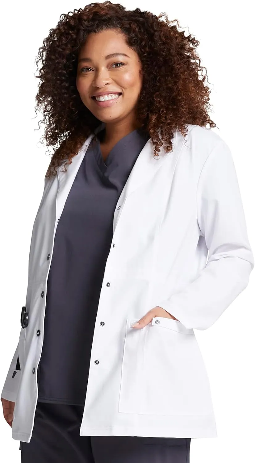 Dickies Women's Xtreme Stretch 28 Inch Snap Front Lab Coat
