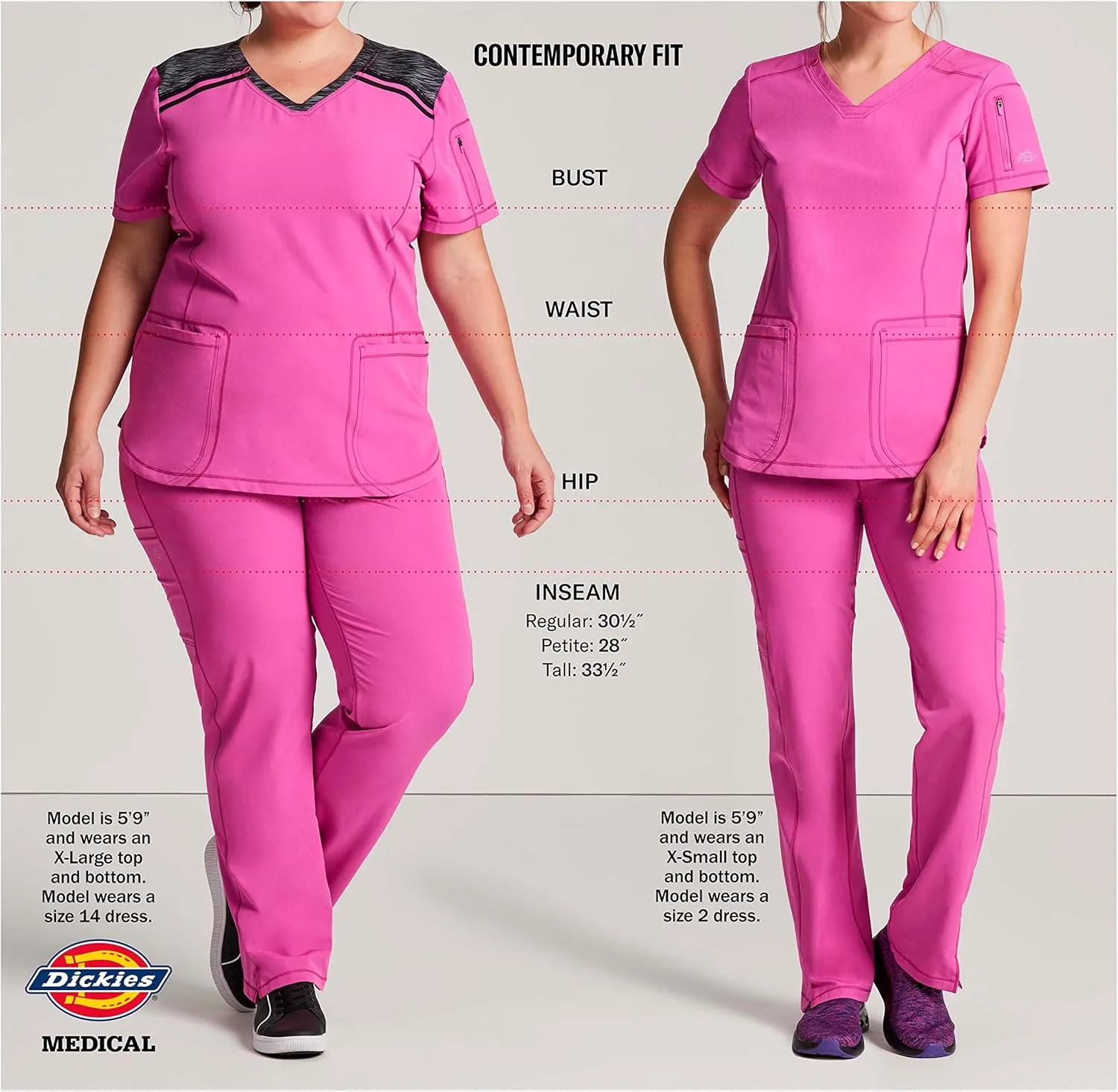 Dickies Women's Xtreme Stretch 28 Inch Snap Front Lab Coat
