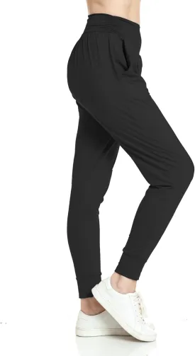 Leggings Depot Women's Yoga Joggers Pants Loose Fit Workout Harem Pants with Pockets