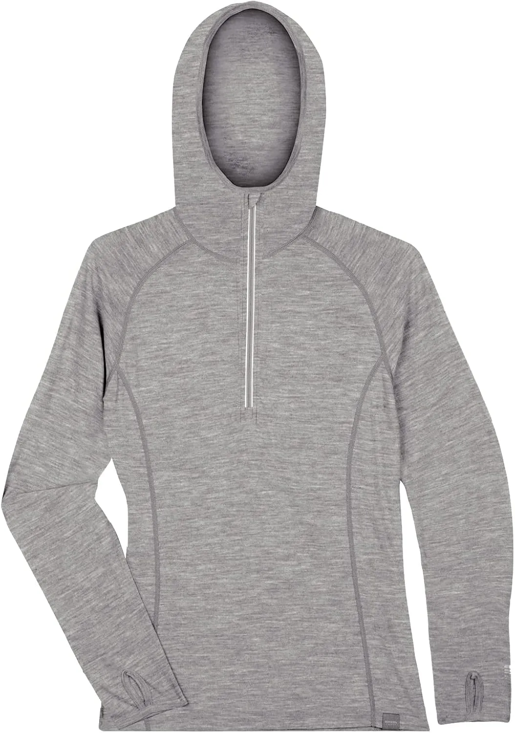 MERIWOOL Womens Base Layer Hoodie Lightweight Merino Wool Long Sleeve Thermal