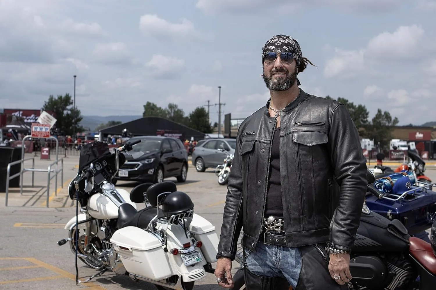 Milwaukee Leather MLM1506 Men's Black Premium Leather Motorcycle Jacket w/Utility Pockets Cool-Tec Leather Treatement