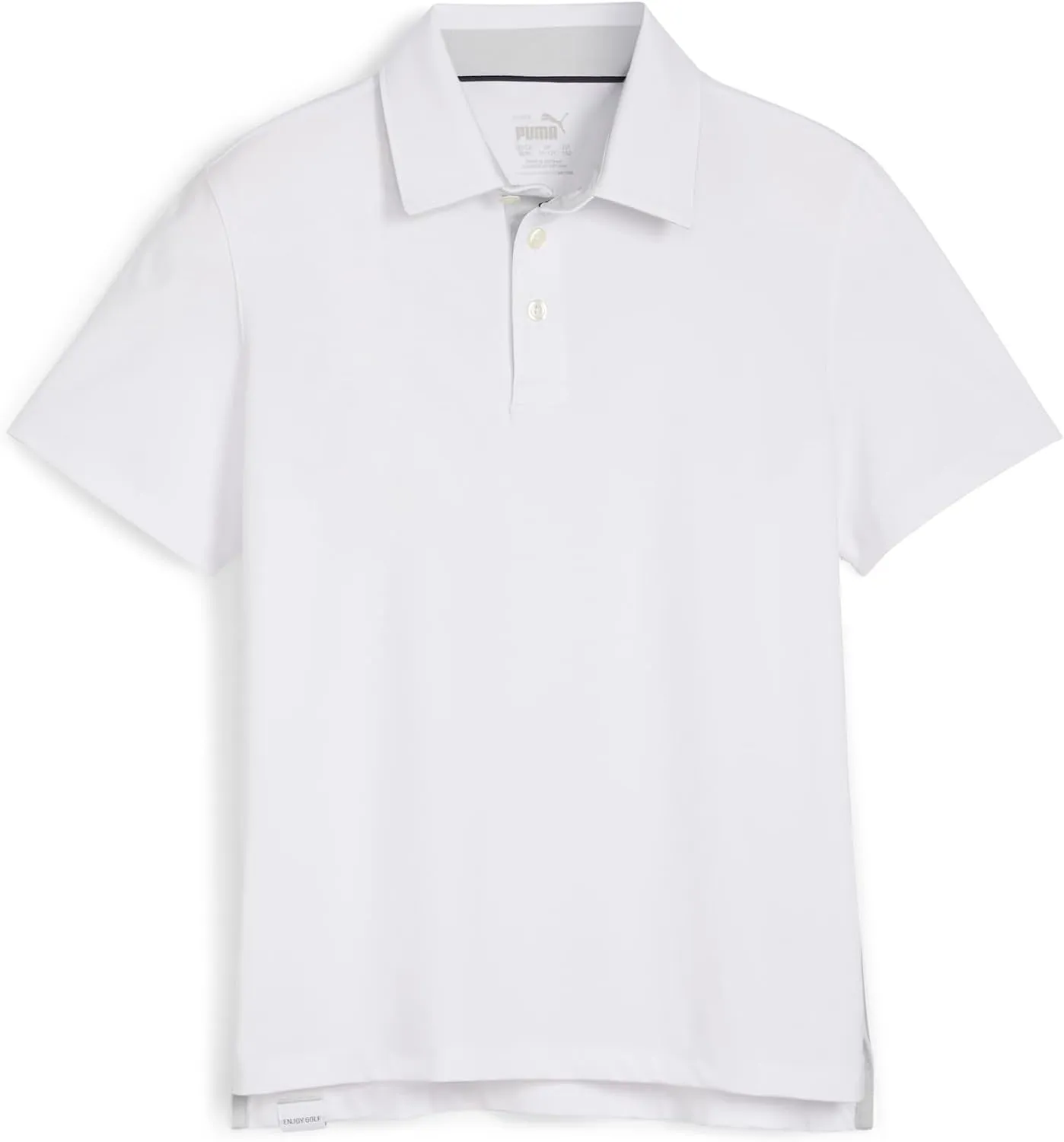 PUMA Mattr Brigade Polo Boys, White Glow-Ash Gray, XL