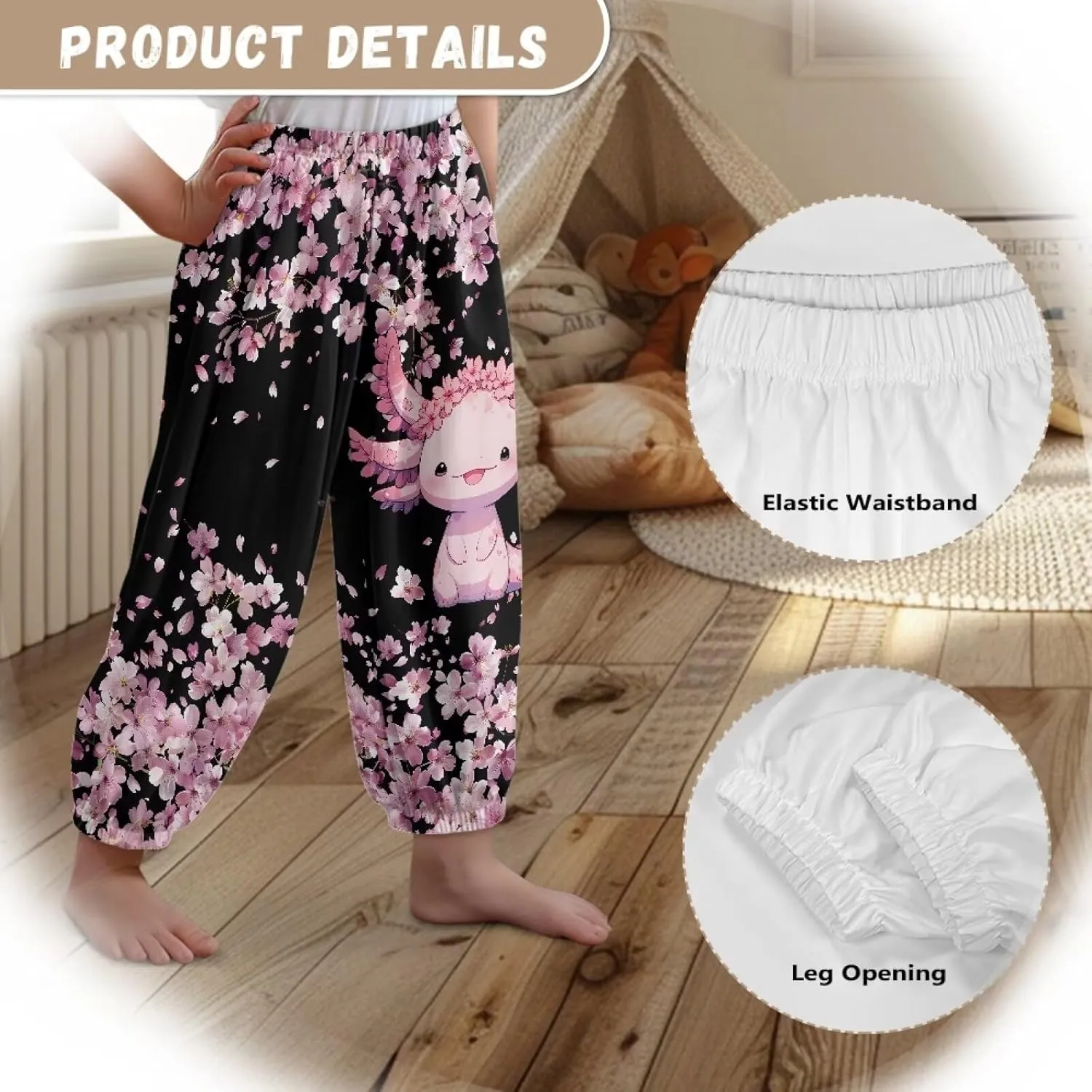 Renewold Kids Loose Sweatpants Casual Lounge Pants Boys Sport Jogger Pants Girls Yoga Dance Trousers Activewear