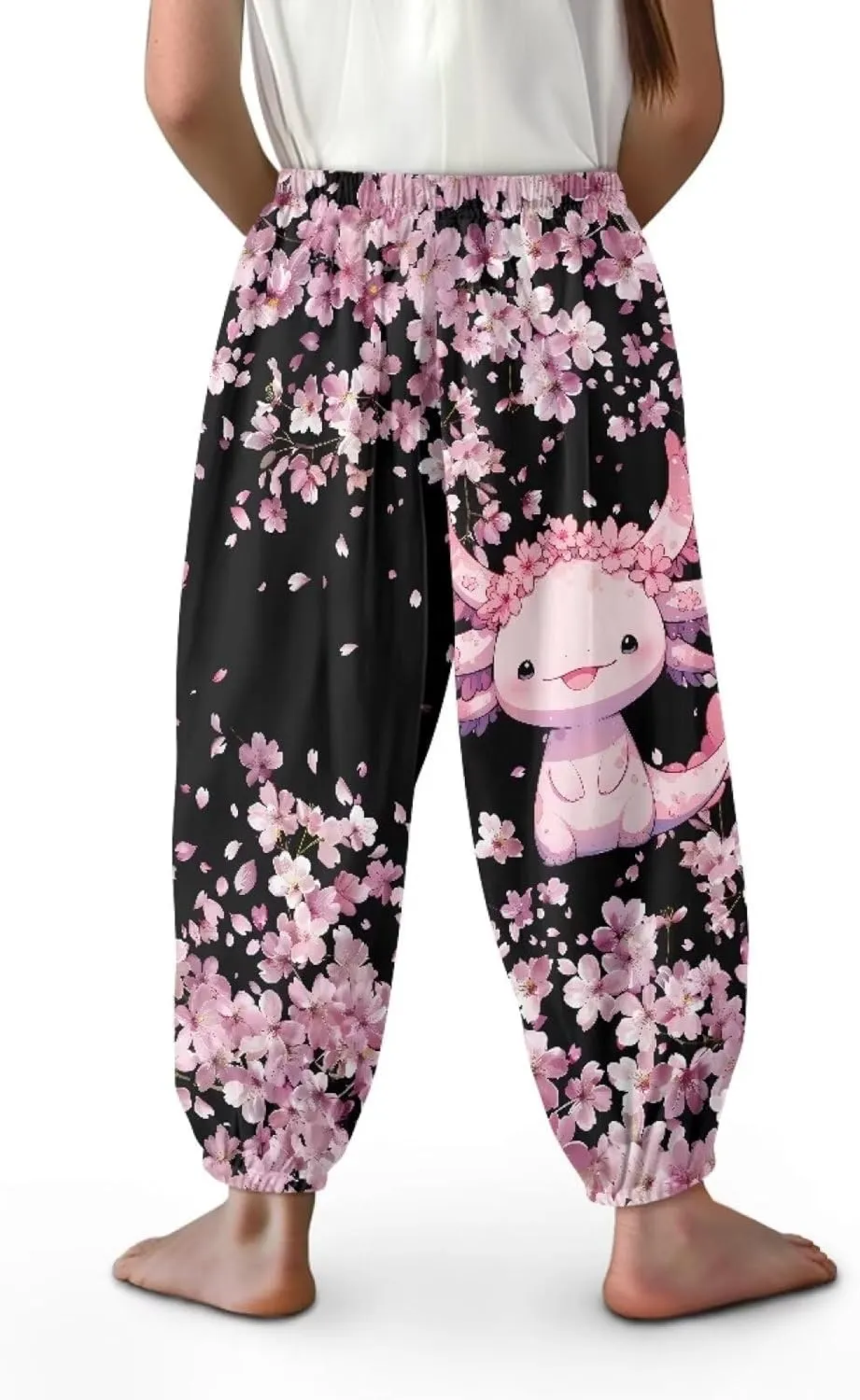 Renewold Kids Loose Sweatpants Casual Lounge Pants Boys Sport Jogger Pants Girls Yoga Dance Trousers Activewear