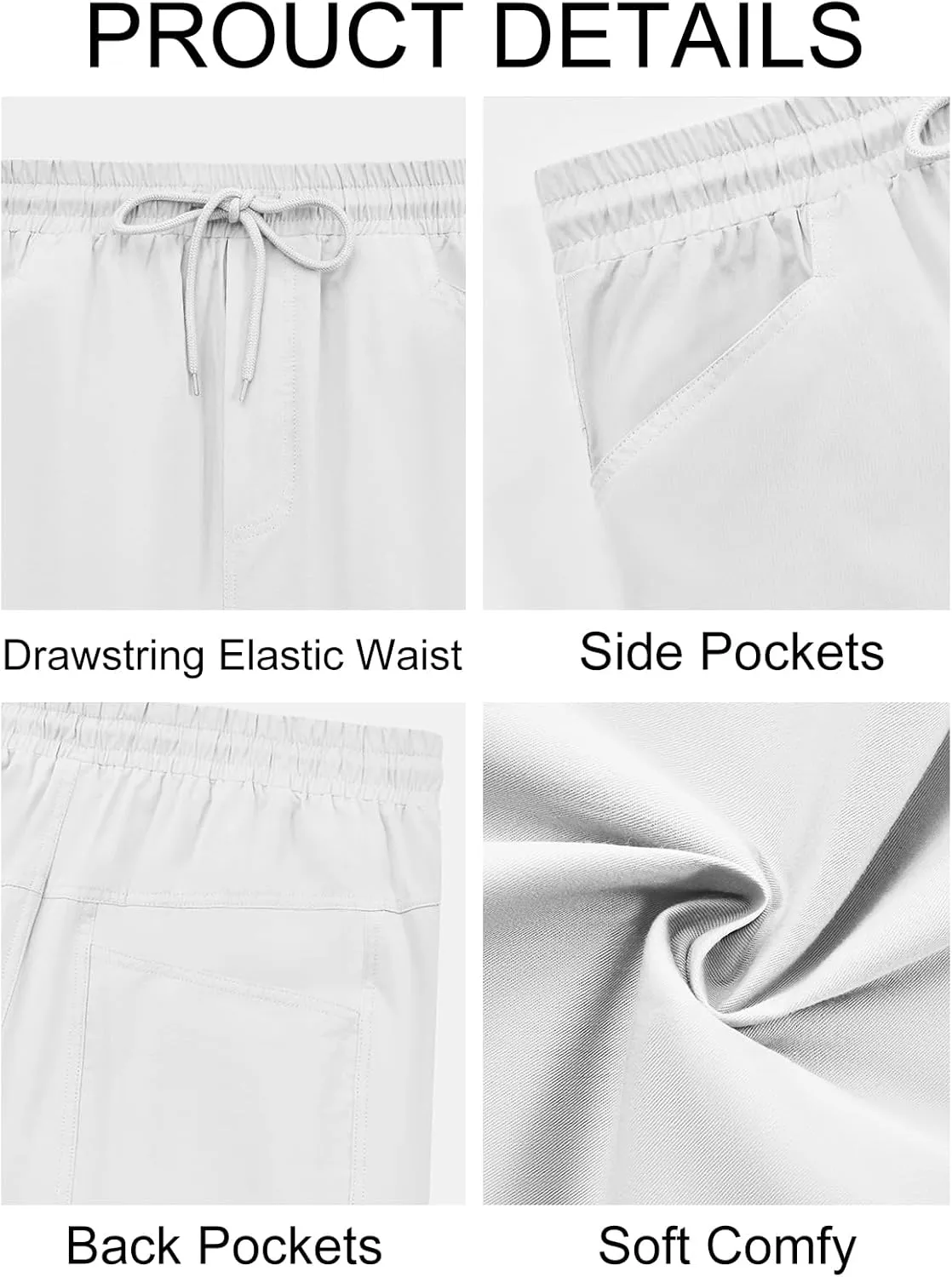 Runcati Mens Harem Capri Pants Casual Elastic Waist Cotton 3/4 Shorts Summer Beach Yoga Tapered Trousers