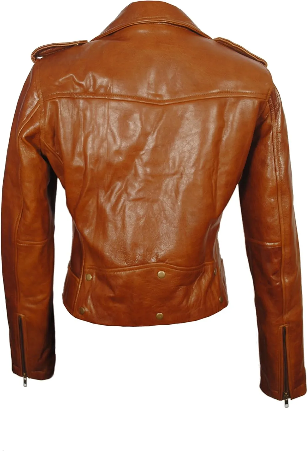 SID Women's Lambskin Leather Biker Black Jacket