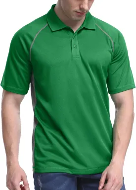TIHEEN Golf Shirts for Men,Short Sleeve Moisture Wicking Proformance Big & Tall Polo Shirts