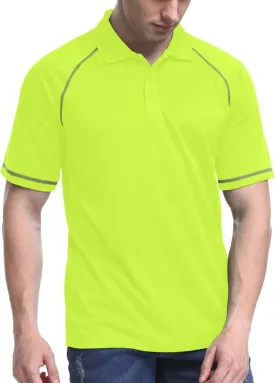 TIHEEN Golf Shirts for Men,Short Sleeve Moisture Wicking Proformance Big & Tall Polo Shirts